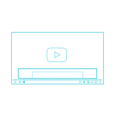 Digital Youtube Ads Overlay Ads Realistic Realistic Outline Svg Vector, Free Vectors File